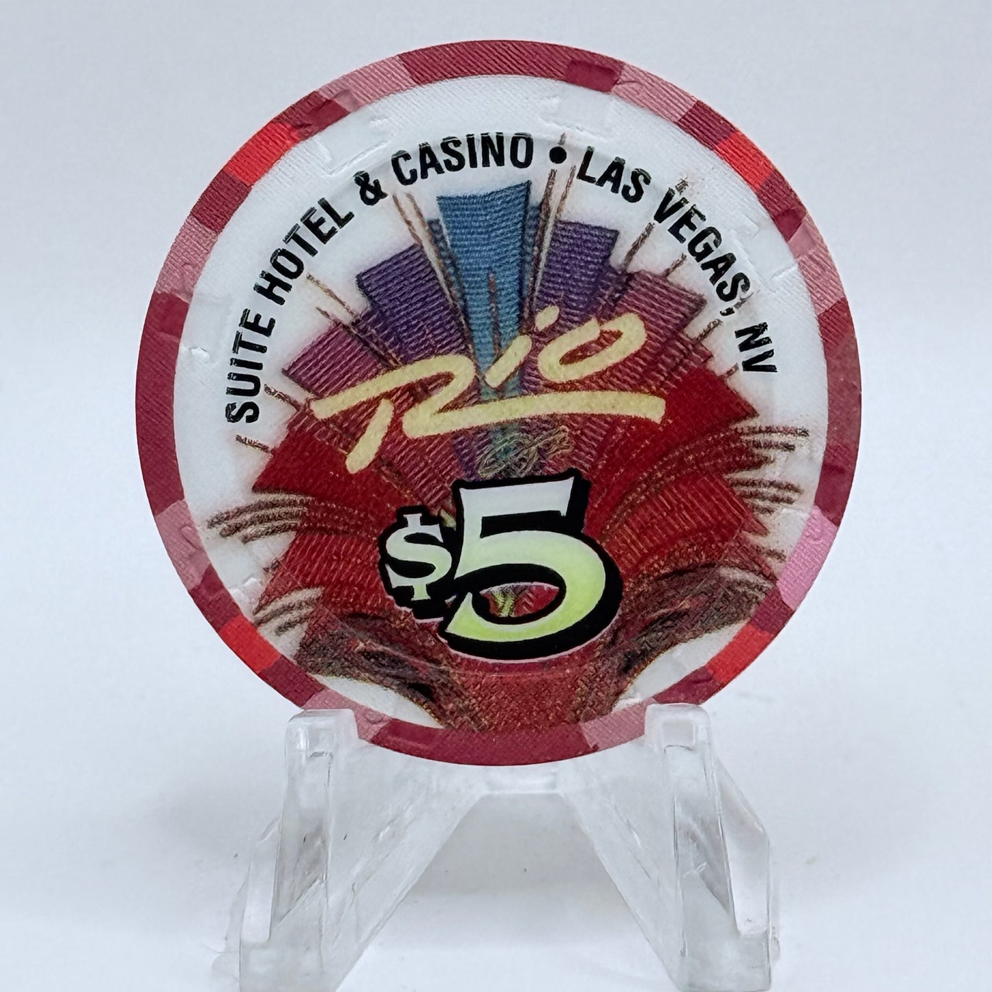 Rio Las Vegas Nevada 2002 LE $5 Casino Chip E2287