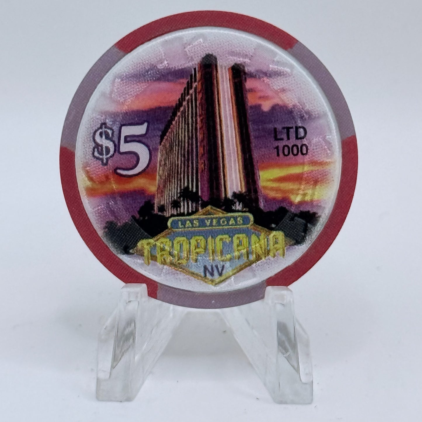 Tropicana Las Vegas Nevada 1997 'Rick Thomas' LE $5 Casino Chip V1683