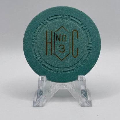 Harolds Club Reno Nevada Series 3 Roulette Green Casino Chip N4213