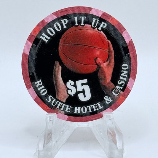 Rio Las Vegas Nevada 2002 'Hoop It Up' LE $5 Casino Chip V9615