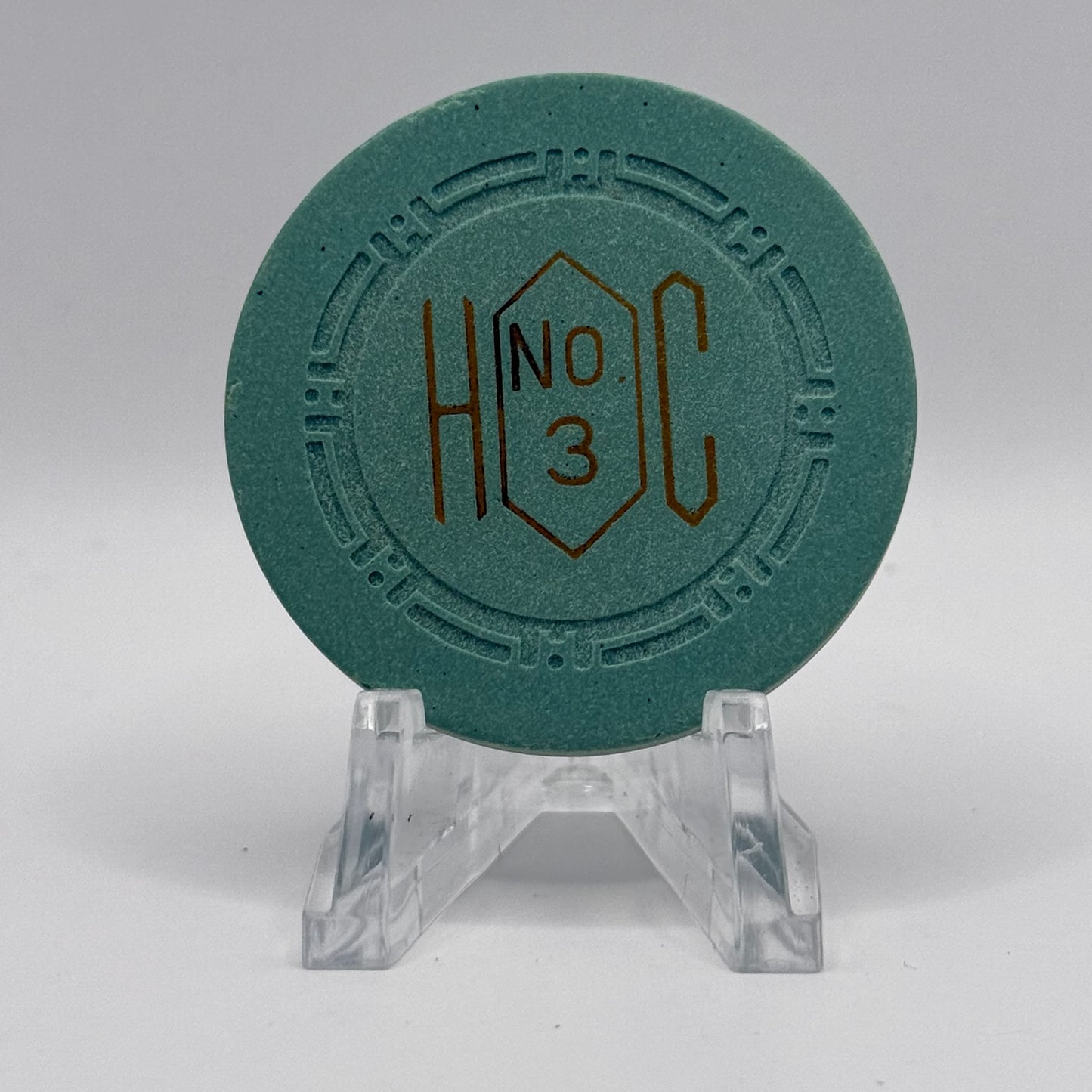 Harolds Club Reno Nevada Series 3 Roulette Green Casino Chip N4213