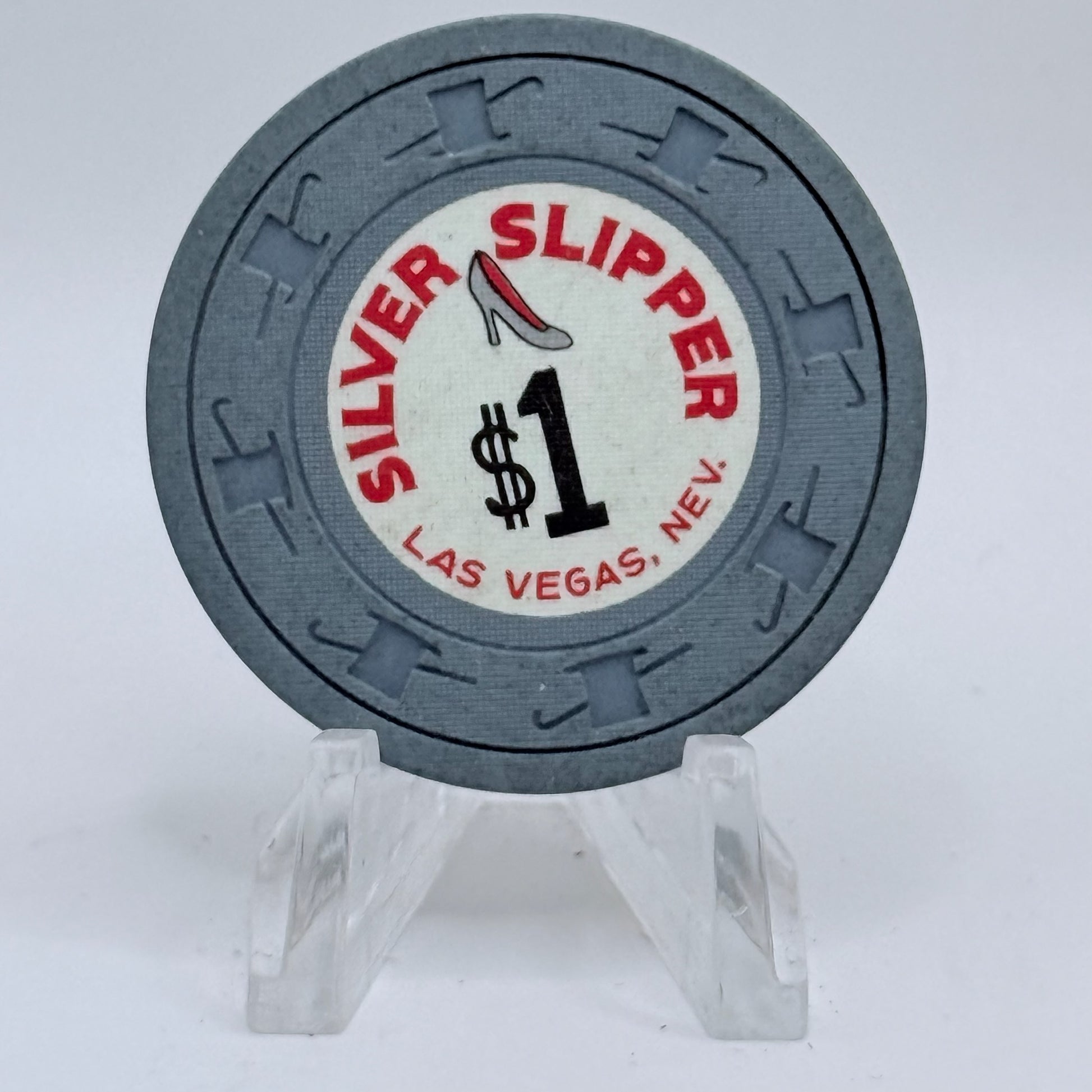 Silver Slipper Las Vegas Nevada 1969 LE $1 Casino Chip N2183