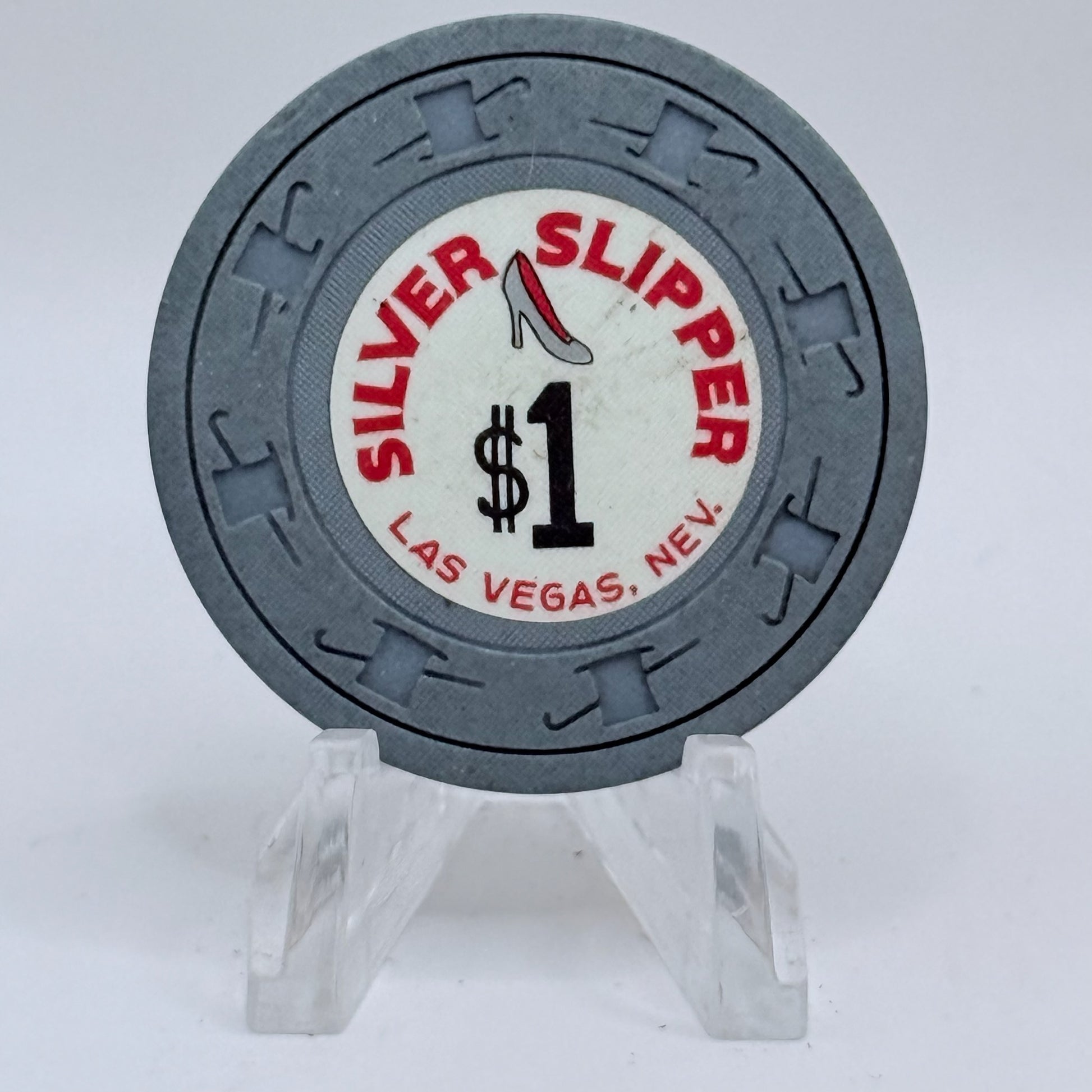 Silver Slipper Las Vegas Nevada 1969 LE $1 Casino Chip N2183