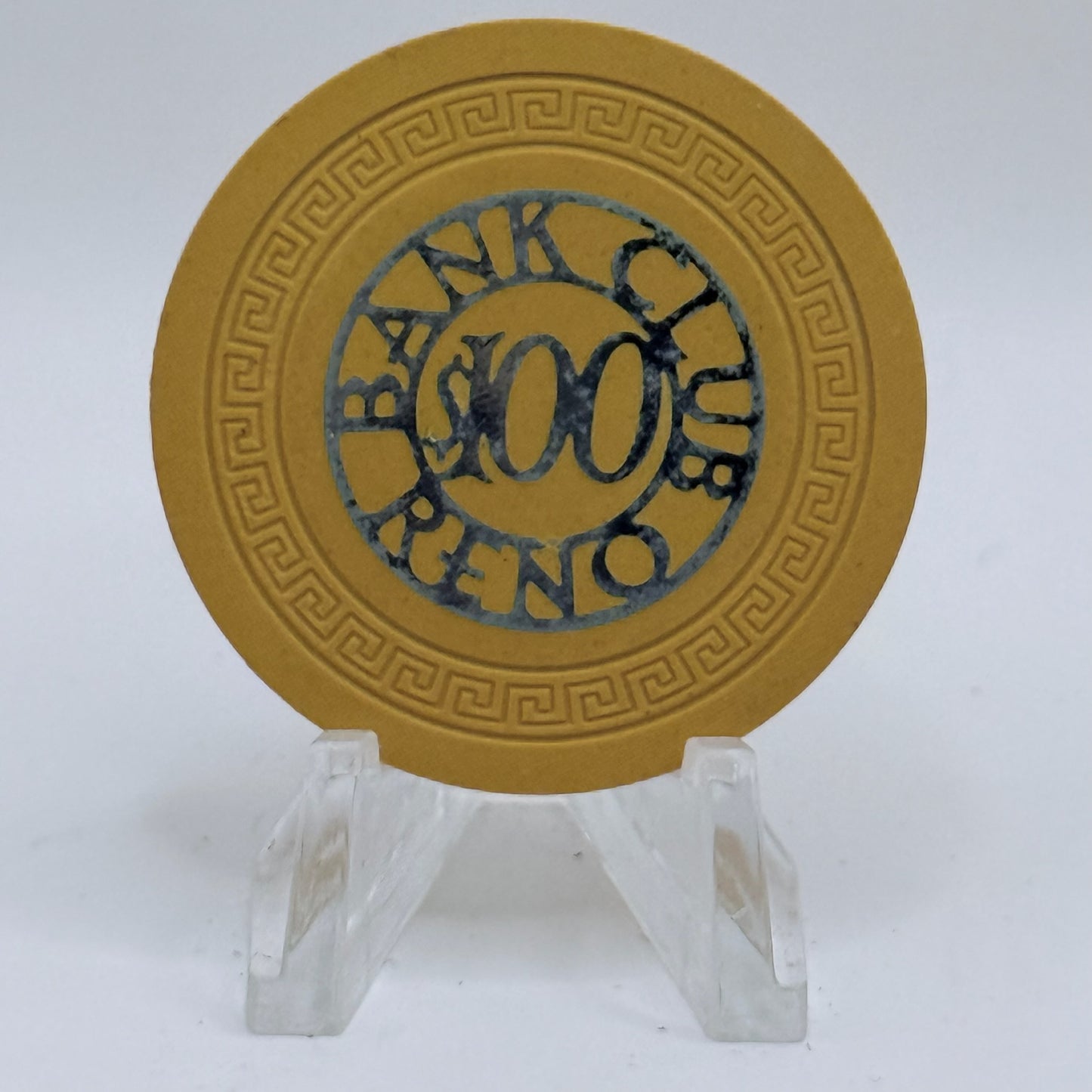 Bank Club Reno Nevada 1948 $100 Casino Chip N4954