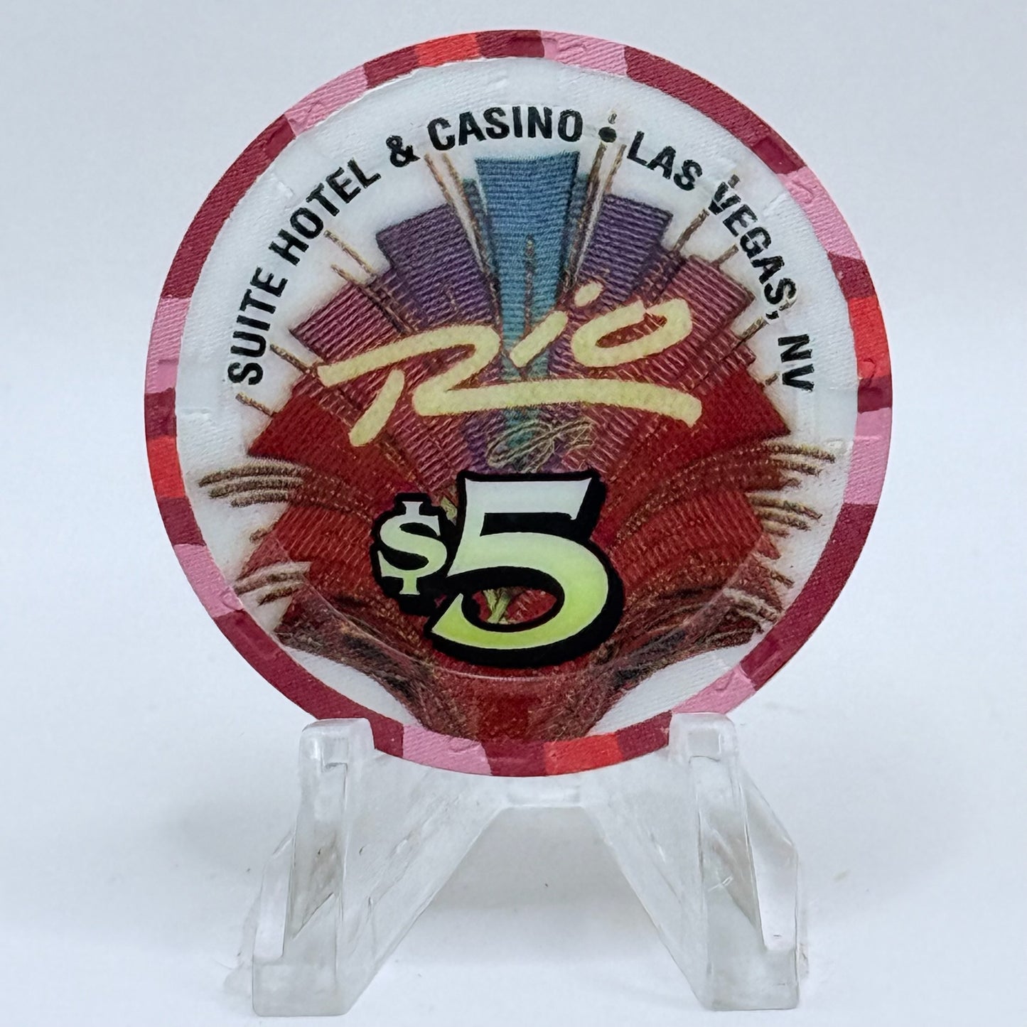 Rio Las Vegas Nevada 2002 'The Scintas' LE $5 Casino Chip E8966