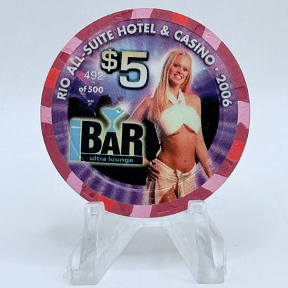 Rio Las Vegas Nevada 2006 'I Bar Ultra Lounge' LE $5 Casino Chip E5269