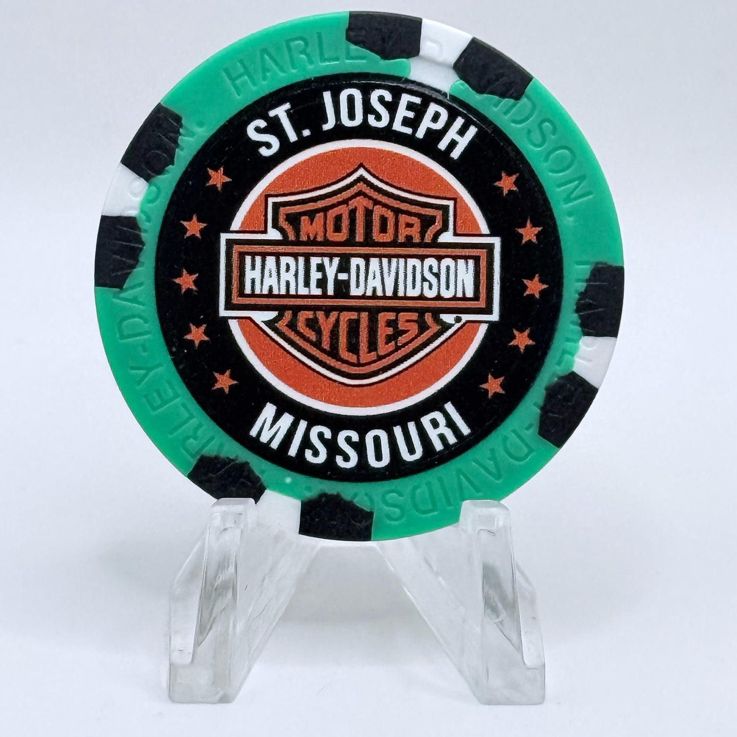 Harley-Davidson - St. Joe '50th Anniversary' Series 4 Advertising Chips