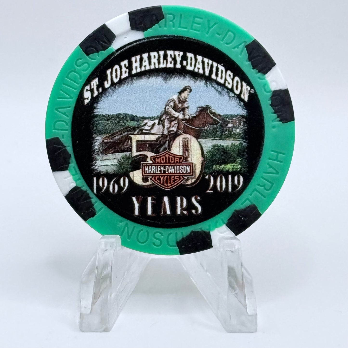 Harley-Davidson - St. Joe '50th Anniversary' Series 4 Advertising Chips