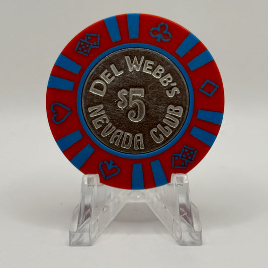 Del Webb Nevada Club Laughlin Nevada 1978 $5 Casino Chip N0863.S