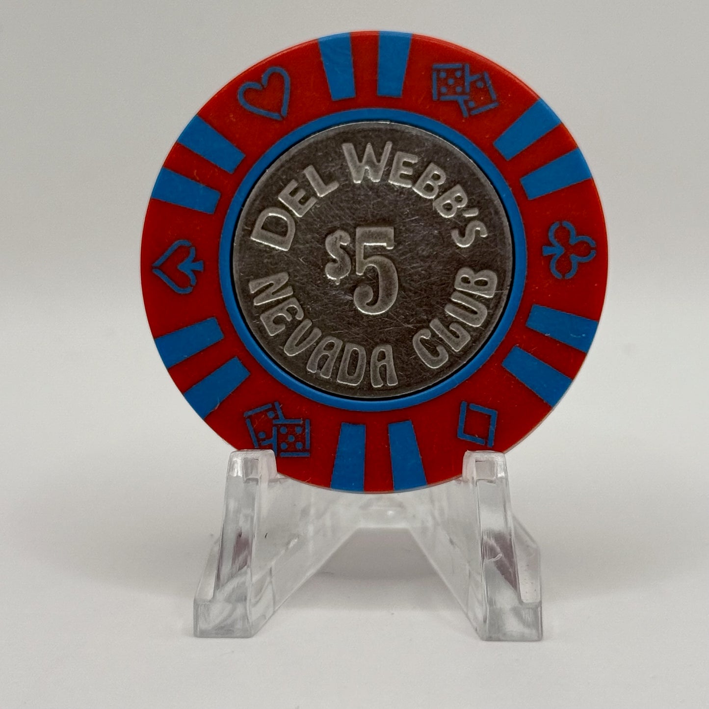 Del Webb Nevada Club Laughlin Nevada 1978 $5 Casino Chip N0863.S