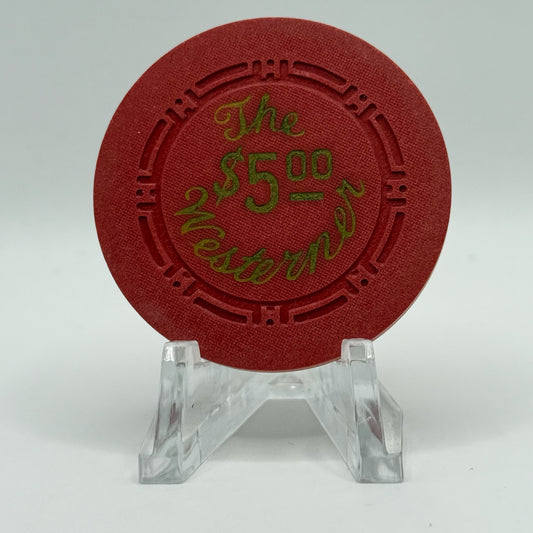 The Westerner Las Vegas Nevada 1953 $5 Casino Chip N2301