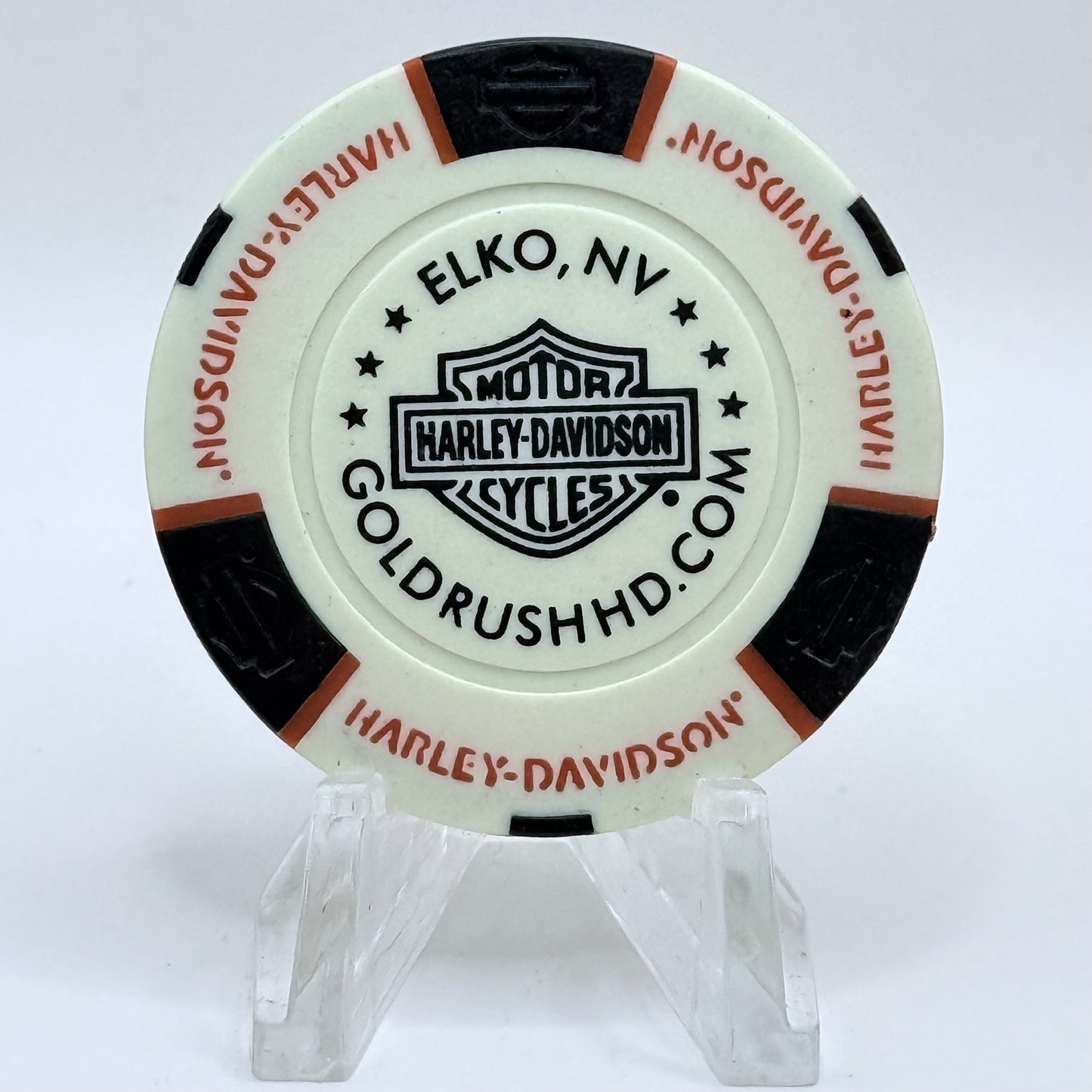 Harley-Davidson - Gold Rush Elko Nevada Advertising Chips