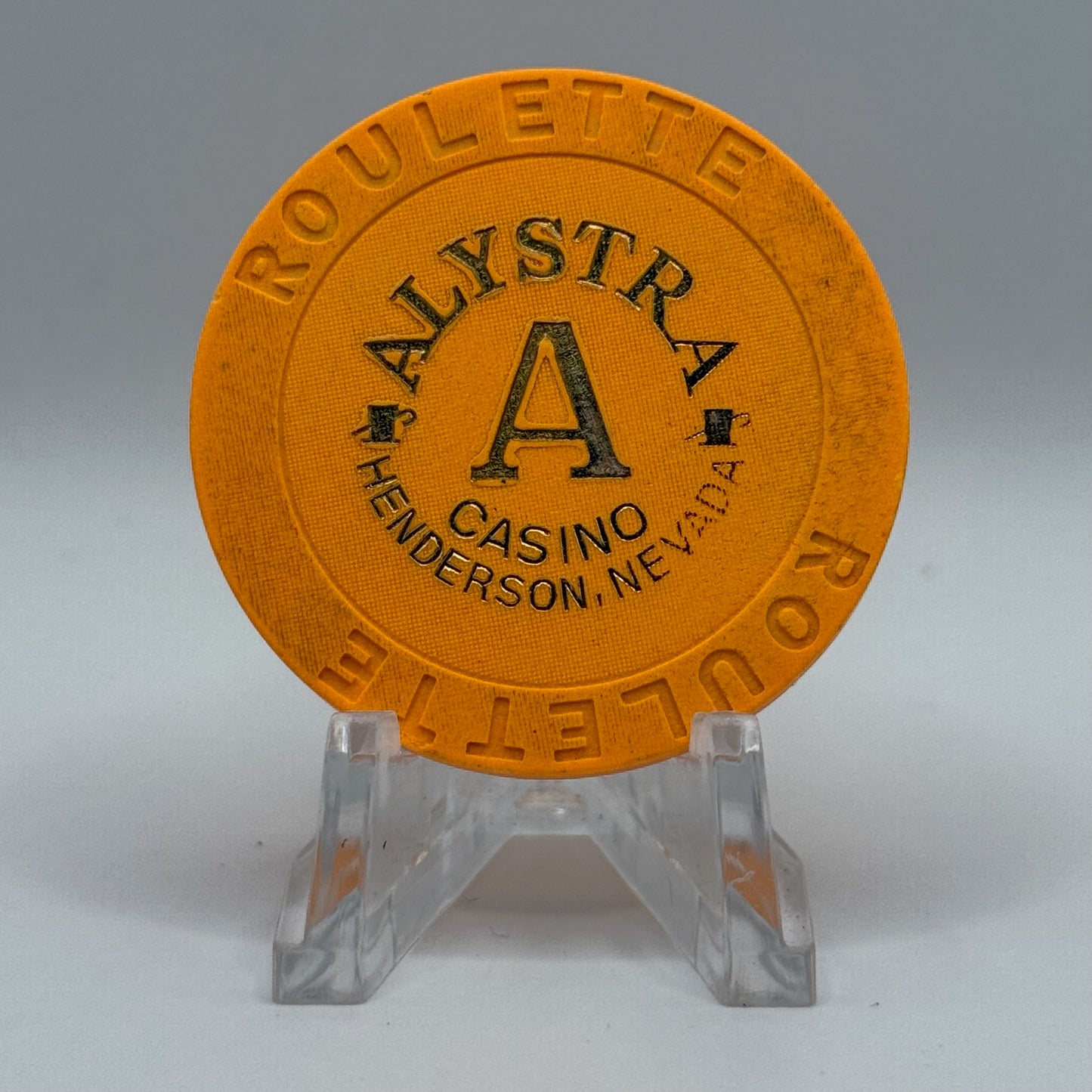 Alystra Henderson Nevada 1995 Series 1 Roulette Orange Casino Chip V2010