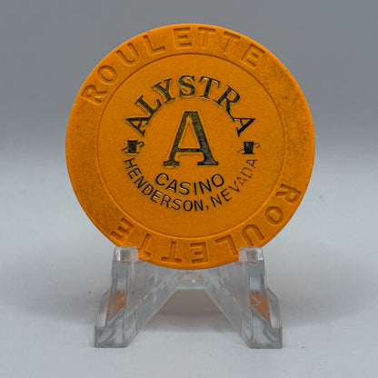 Alystra Henderson Nevada 1995 Series 1 Roulette Orange Casino Chip V2010