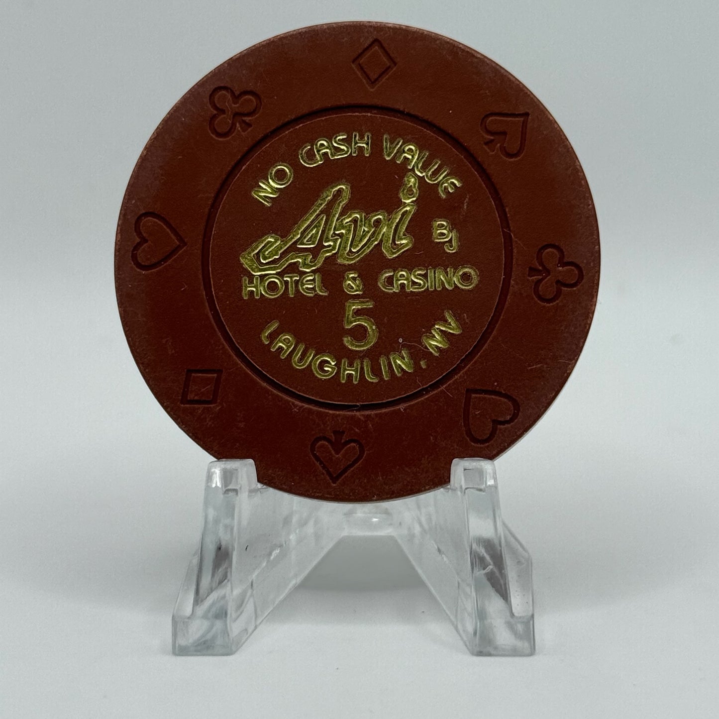 Avi Casino Laughlin Nevada 2002 $5 NCV Casino Chip E6889