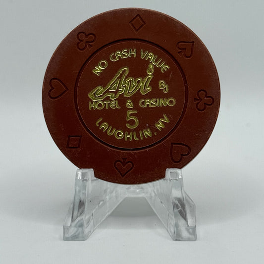 Avi Casino Laughlin Nevada 2002 $5 NCV Casino Chip E6889