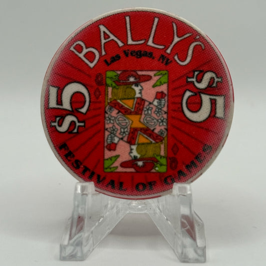 Bally's Las Vegas Nevada 1992 LE $5 Casino Chip N6582