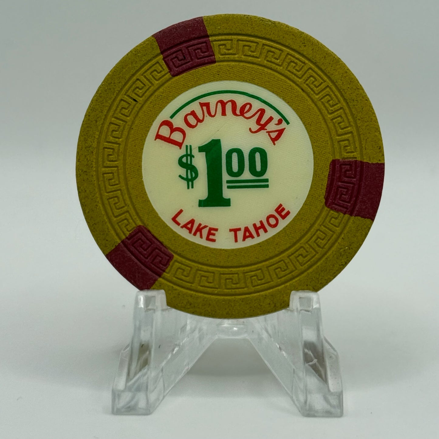 Barney's Lake Tahoe Nevada 1963 LE $1 Casino Chip N4959