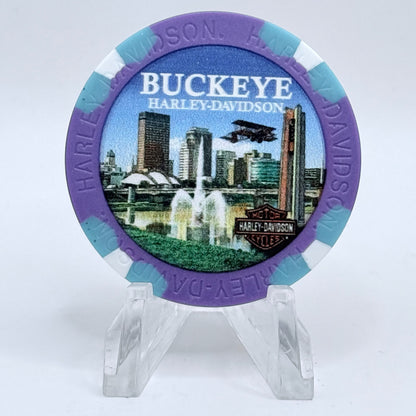 Harley-Davidson - Buckeye Dayton Ohio Series 3 Advertising Chips