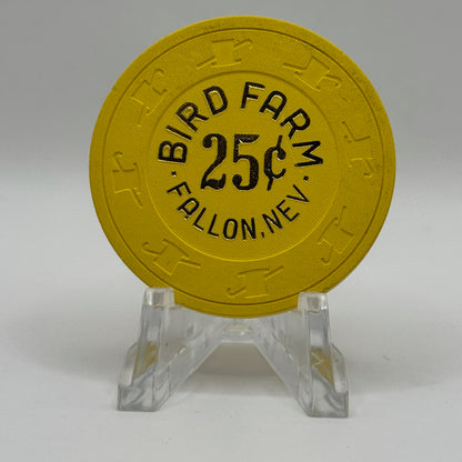 Bird Farm Fallon Nevada 1998 $0.25 Casino Chip N3181.1