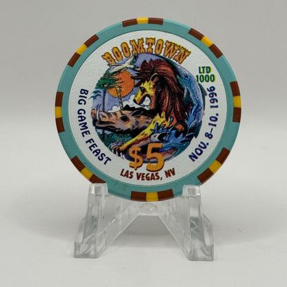 Boomtown Las Vegas Nevada 1996 'Big Game Fest' LE $5 Casino Chip N8014