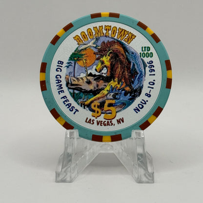 Boomtown Las Vegas Nevada 1996 'Big Game Fest' LE $5 Casino Chip N8014