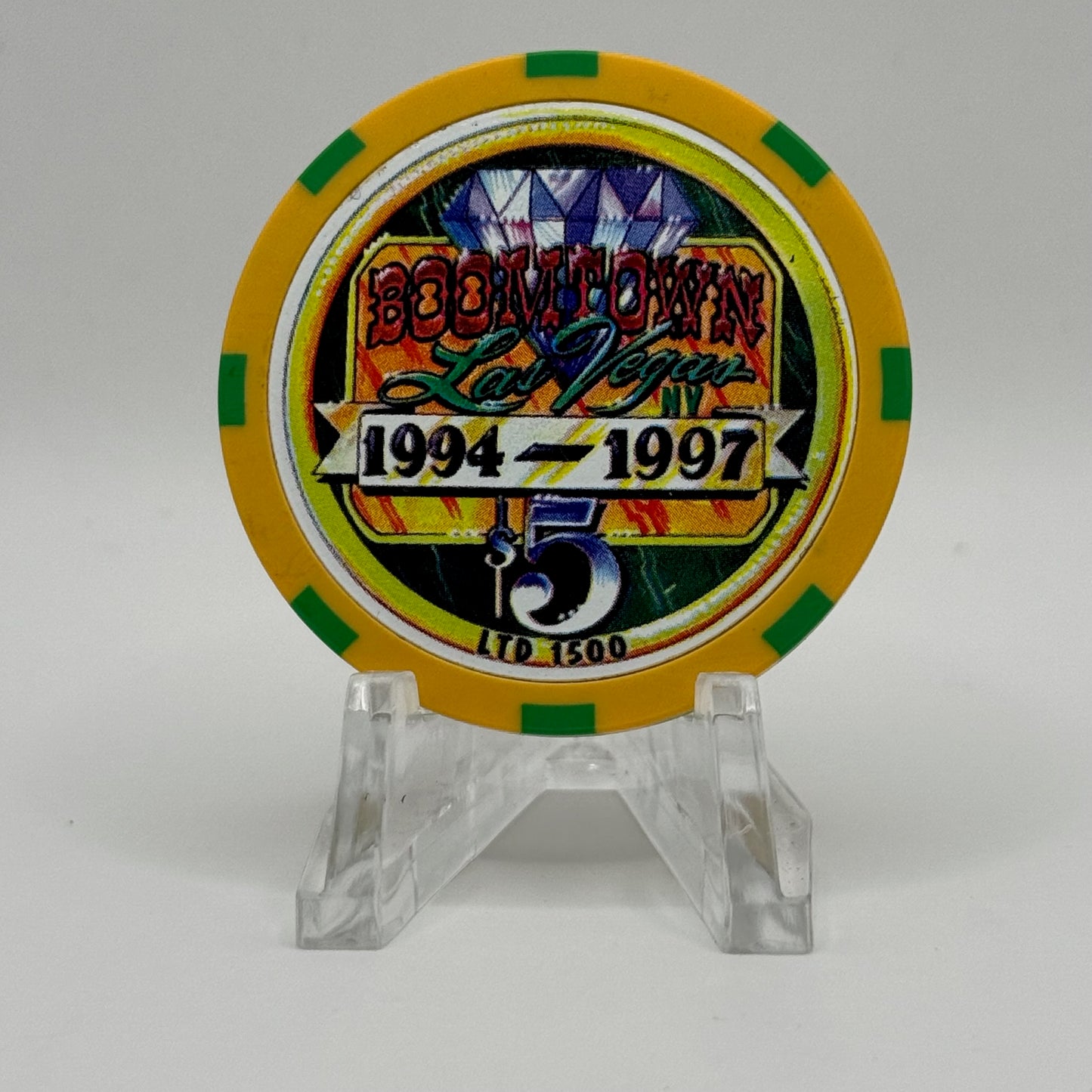Boomtown Las Vegas Nevada 1997 LE $5 Casino Chip N9363