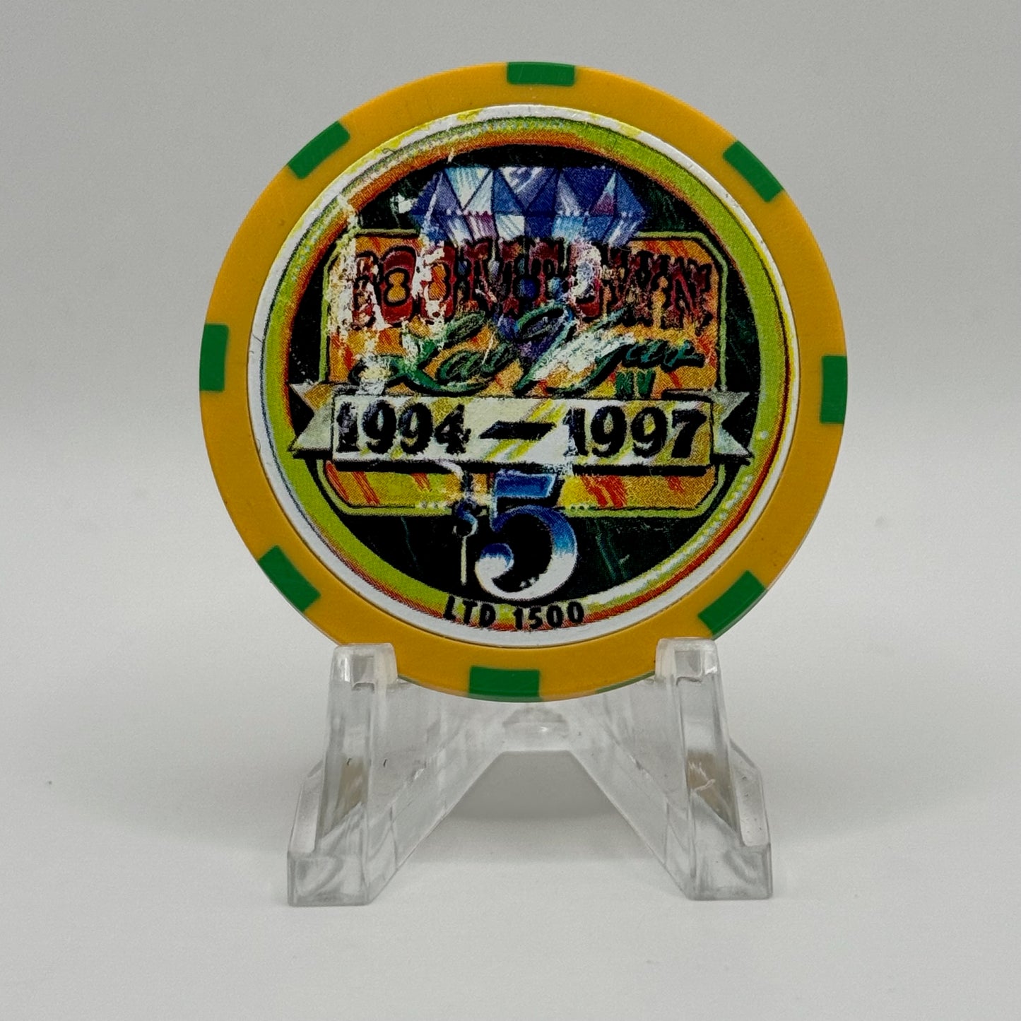 Boomtown Las Vegas Nevada 1997 LE $5 Casino Chip N9363