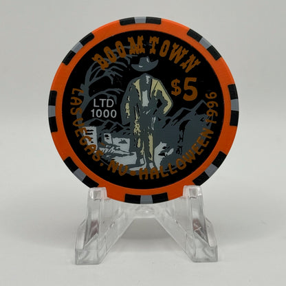 Boomtown Las Vegas Nevada 1996 'Halloween' LE $5 Casino Chip N8013