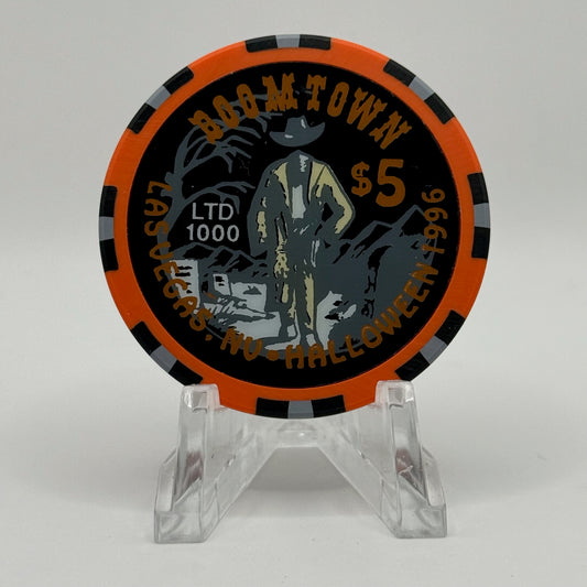 Boomtown Las Vegas Nevada 1996 'Halloween' LE $5 Casino Chip N8013