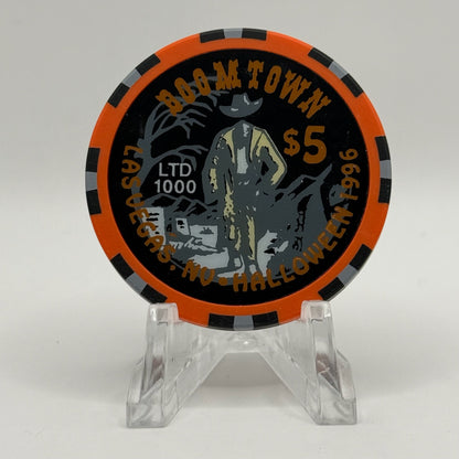 Boomtown Las Vegas Nevada 1996 'Halloween' LE $5 Casino Chip N8013