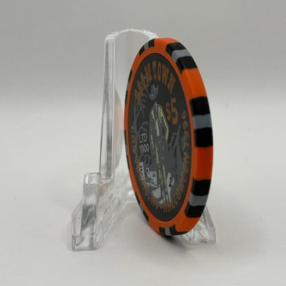 Boomtown Las Vegas Nevada 1996 'Halloween' LE $5 Casino Chip N8013