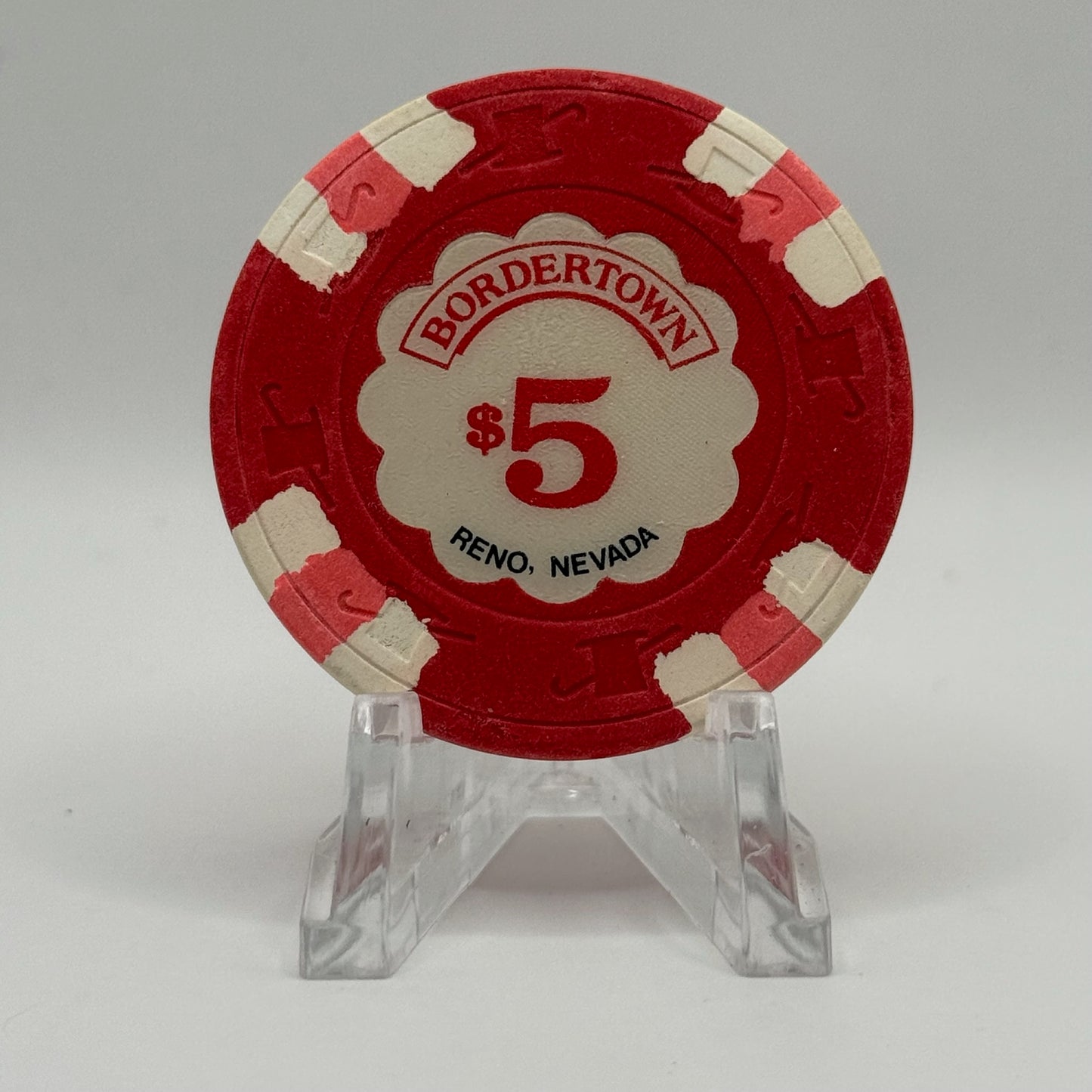 Bordertown Reno Nevada 1986 $5 Casino Chip N4967