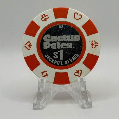 Cactus Pete's Resort Casino Jackpot Nevada 2016 $1 Casino Chip D2461