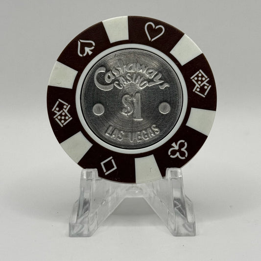 Castaways Las Vegas Nevada $1 Casino Chip N1454.P