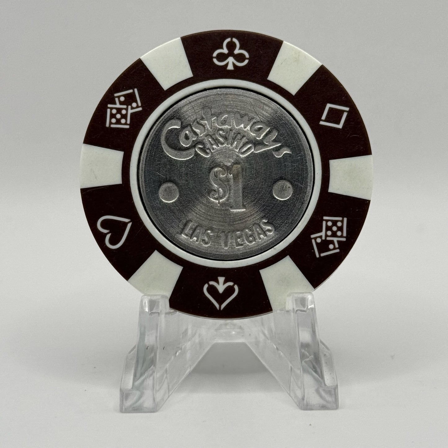 Castaways Las Vegas Nevada $1 Casino Chip N1454.P