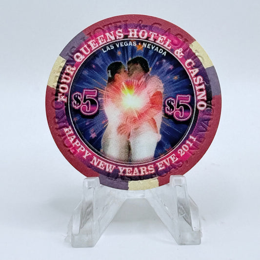 Four Queens Las Vegas Nevada 2011 'New Years' LE $5 Casino Chip D0382