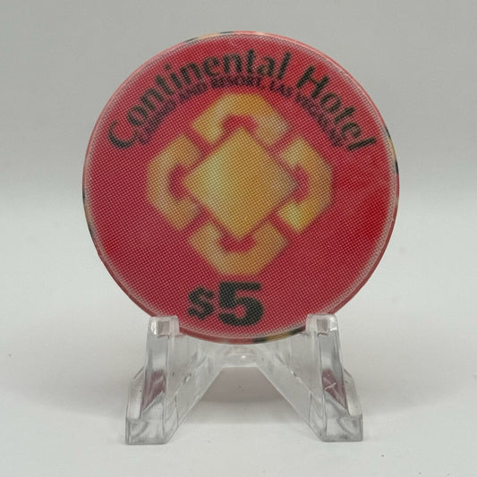 Continental Hotel Las Vegas Nevada 1996 $5 Casino Chip N0672