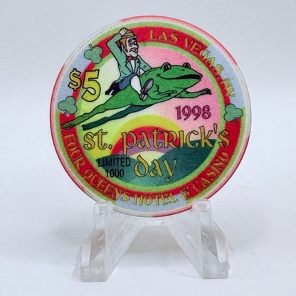 Four Queens Las Vegas Nevada 1998 'St. Patrick's Day' LE $5 Casino Chip N9742