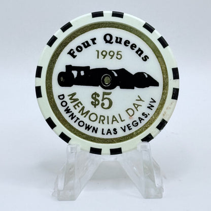 Four Queens Las Vegas Nevada 1995 'Memorial Day' LE $5 Casino Chip N0528