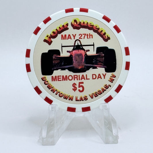 Four Queens Las Vegas Nevada 1996 'Memorial Day' LE $5 Casino Chip N8361