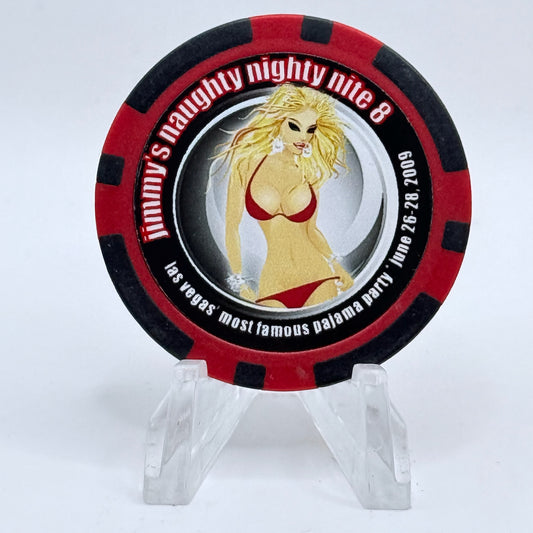 Palms Casino Resort Las Vegas Nevada 2009 'Jimmy's Naughty Nite' Casino Chip E9115