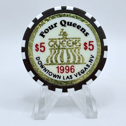 Four Queens Las Vegas Nevada 1996 'Kentucky Derby' LE $5 Casino Chip N8360
