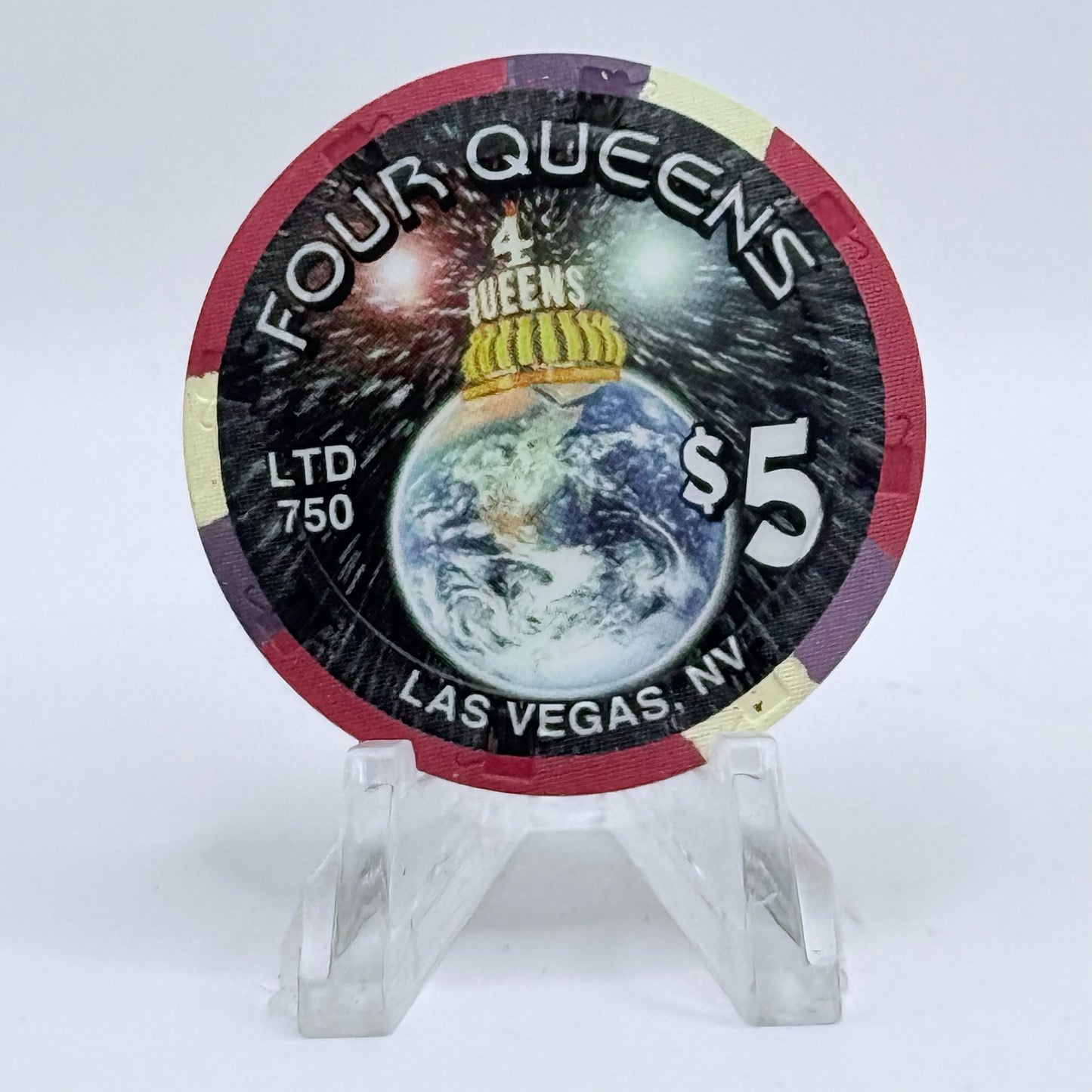 Four Queens Las Vegas Nevada 1999 LE $5 Casino Chip V4229