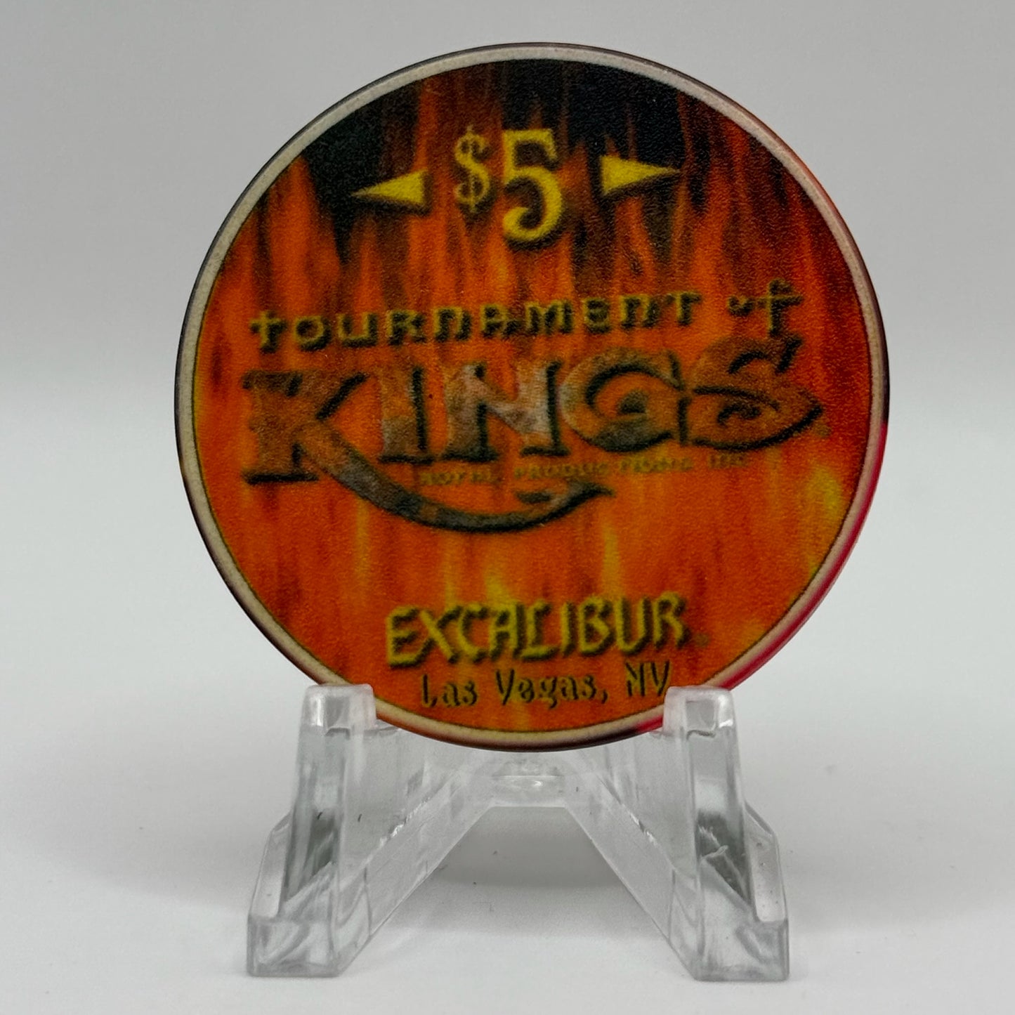 Excalibur Las Vegas Nevada 1999 'Hungary' LE $5 Casino Chip V4075