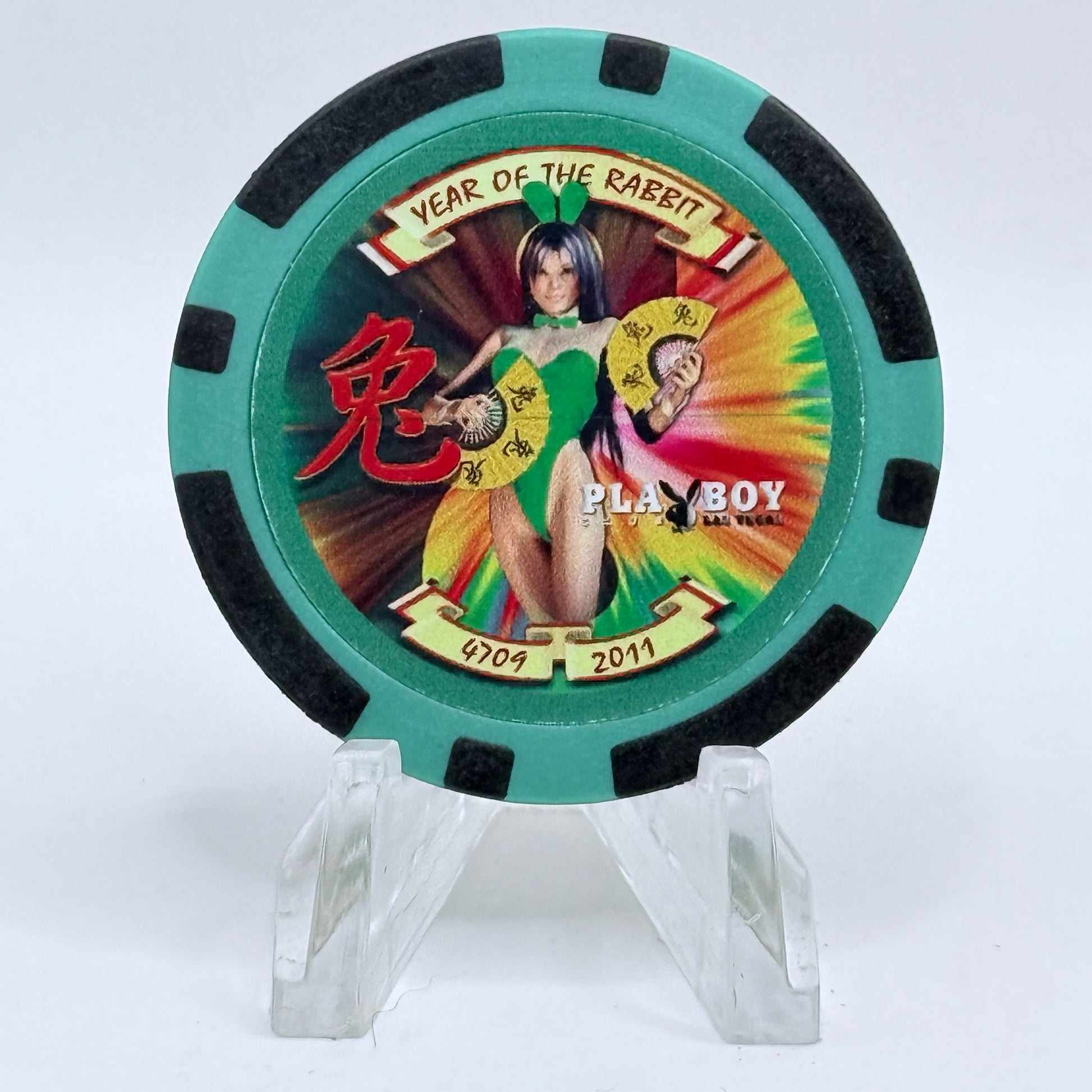 Palms Casino Resort Las Vegas Nevada 2011 'Year Of The Rabbit Playboy Bunny' LE Casino Chip D0765