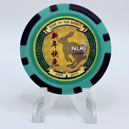 Palms Casino Resort Las Vegas Nevada 2011 'Year Of The Rabbit Playboy Bunny' LE Casino Chip D0765