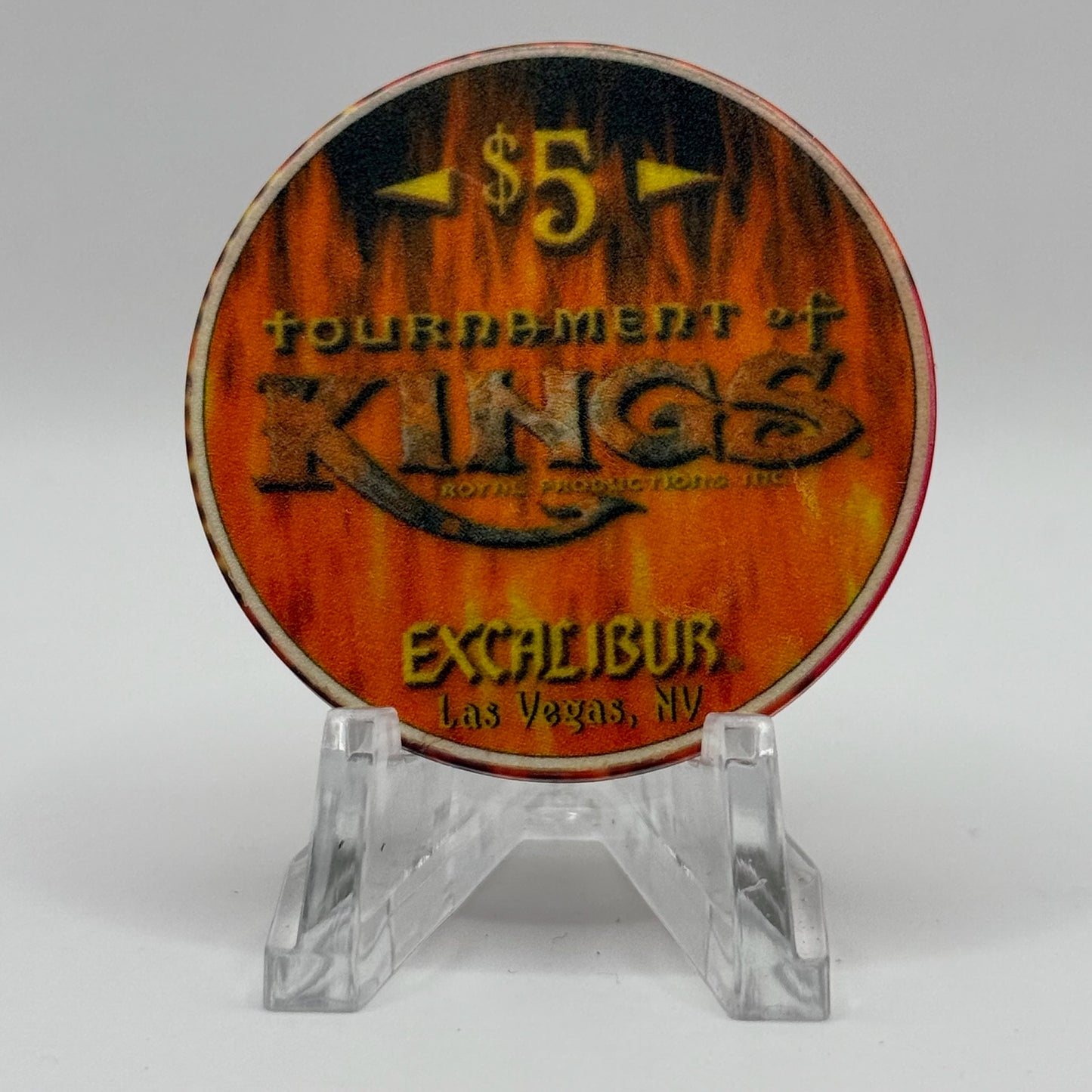 Excalibur Las Vegas Nevada 1999 'France' LE $5 Casino Chip V4074