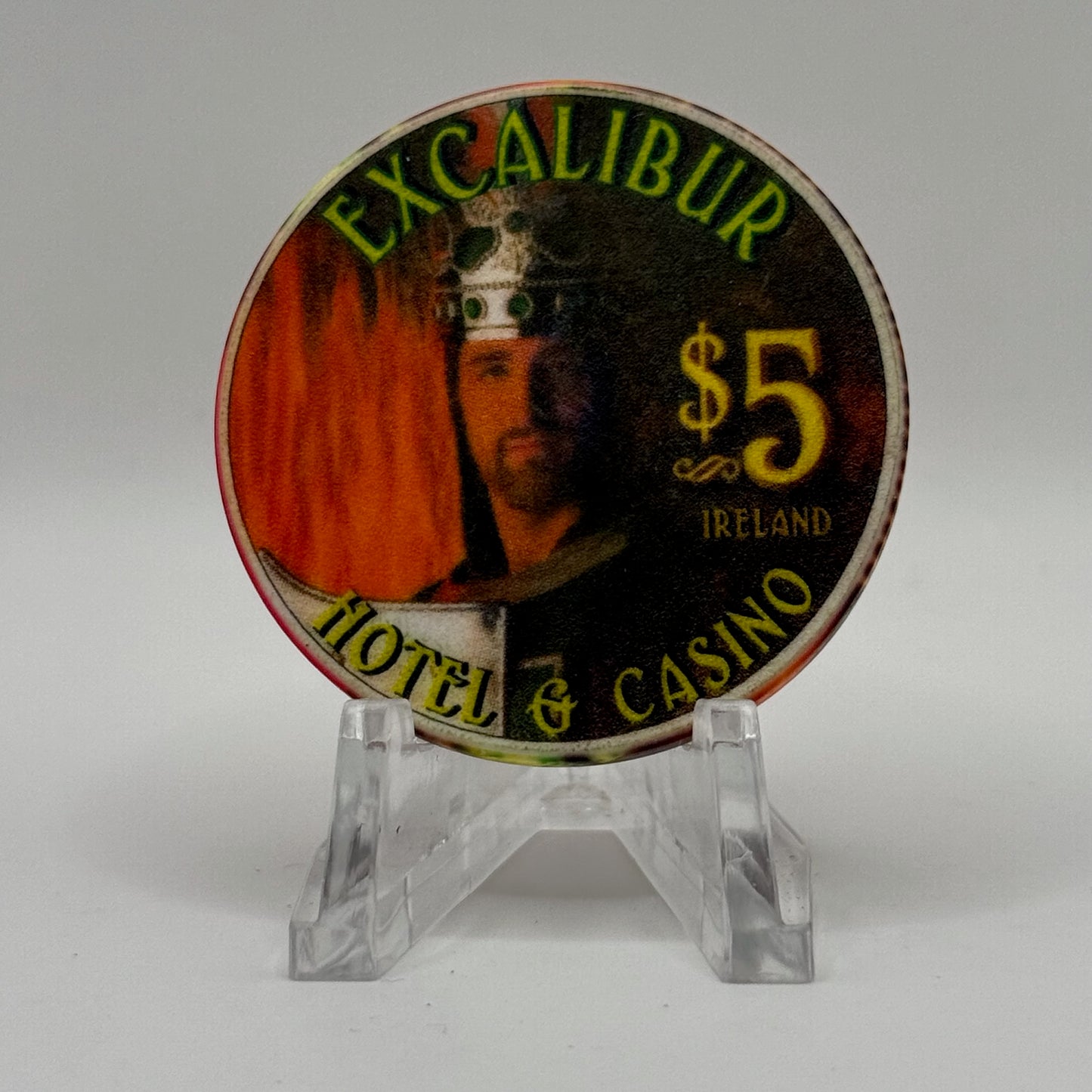Excalibur Las Vegas Nevada 1999 'Ireland' LE $5 Casino Chip V4076