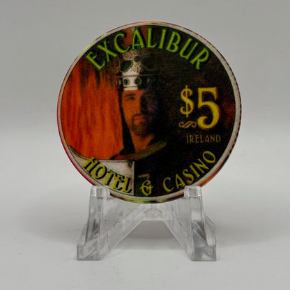 Excalibur Las Vegas Nevada 1999 'Ireland' LE $5 Casino Chip V4076